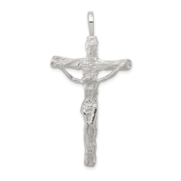 Million Charms 925 Sterling Silver Crucifix Necklace Charm Pendant - Picture 1 of 4